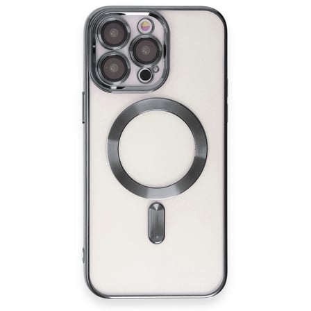 Apple İphone 15 Pro Uyumlu Kilif Kross Magneticsafe Kapak Titan Gri