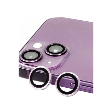 Apple iPhone 14 Uyumlu Raze Metal Kamera Lens - Mor