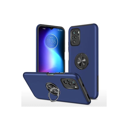 Xiaomi Poco F3 Uyumlu Kılıf Elit Yüzüklü Kapak - Lacivert