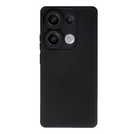 Xiaomi Redmi Note 13 4G Uyumlu Kılıf Nano içi Kadife Silikon - Siyah