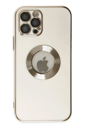 Apple iPhone 12 Pro Uyumlu Kılıf Store Silikon - Beyaz