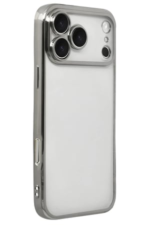 iPhone 17 Pro Razer Lensli Silikon - Gümüş