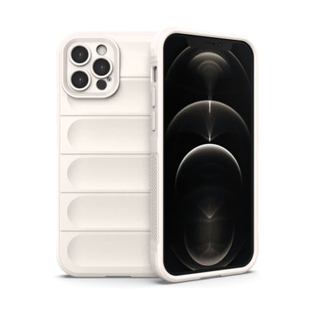 Apple iPhone 12 Pro Uyumlu Kılıf Optimum Silikon - Krem