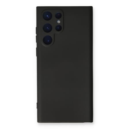 Samsung Galaxy S23 Ultra Uyumlu Kılıf Nano içi Kadife Silikon - Siyah