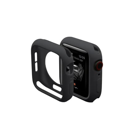 Apple Watch 40mm Uyumlu Silikon Alt Kasa - Siyah