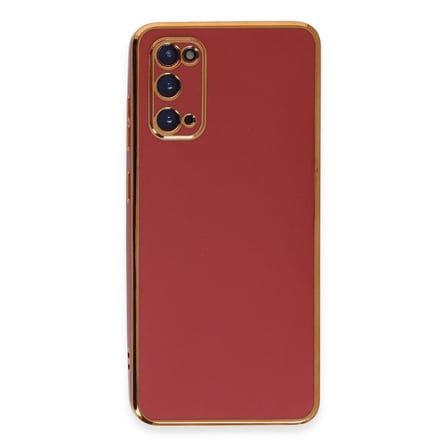 Samsung Galaxy S20 Uyumlu Kılıf Volet Silikon - Kırmızı