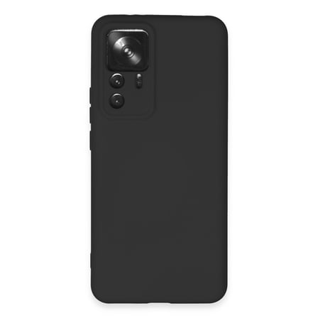 Xiaomi Mi 12T Pro Uyumlu Kılıf Nano içi Kadife Silikon - Siyah