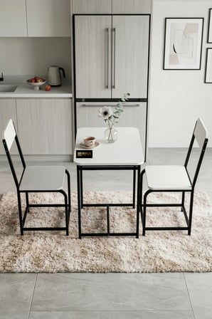 Minör Mutfak Masası Takımı Suntalam Beyaz 72x52