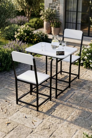 Minör Mutfak Masası Takımı Suntalam Beyaz 72x52