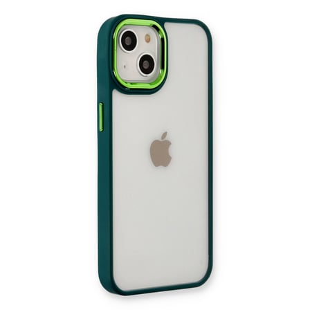 Apple iPhone 14 Plus Uyumlu Kılıf Dora Kapak - Haki Yeşil