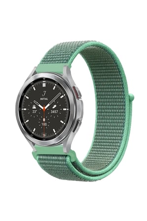 Watch 22mm Uyumlu Hasırlı Cırtcırtlı Kordon - Turkuaz1