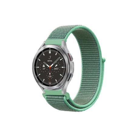 Watch 22mm Uyumlu Hasırlı Cırtcırtlı Kordon - Turkuaz1