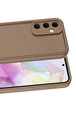 Samsung Galaxy A56 Uyumlu Kılıf Viera Silikon - Kahverengi