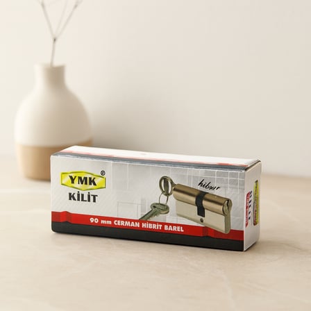 90mm Nikel Saten Cerman Barel Silindir (2 Anahtar)