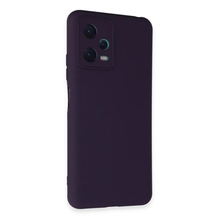 Redmi Note 12 5G Kılıf Nano içi Kadife Silikon - Mor