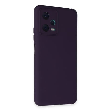 Redmi Note 12 5G Kılıf Nano içi Kadife Silikon - Mor