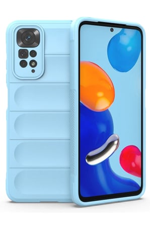 Xiaomi Redmi Note 11 Kılıf Optimum Silikon - Sky Blue