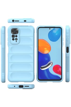 Xiaomi Redmi Note 11 Kılıf Optimum Silikon - Sky Blue