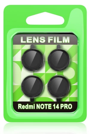 Xiaomi Redmi Note 14 Pro 5G Uyumlu Raze Metal Kamera Lens - Siyah