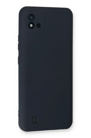 Realme C11 2021 Uyumlu Kılıf Nano içi Kadife Silikon - Lacivert