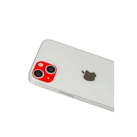 Apple iPhone 13 Uyumlu Rainbow Kamera Lens Koruma Cam - Kırmızı