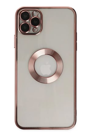 Apple iPhone 11 Pro Uyumlu Kılıf Slot Silikon - Rose Gold