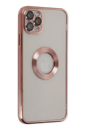 Apple iPhone 11 Pro Uyumlu Kılıf Slot Silikon - Rose Gold