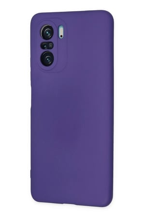 Xiaomi Poco F3 Uyumlu Kılıf Nano içi Kadife Silikon - Mor