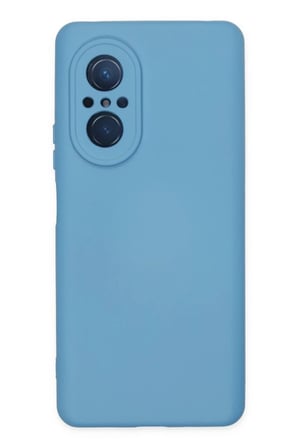 Huawei Nova 9 SE Uyumlu Kılıf Nano içi Kadife Silikon - Mavi