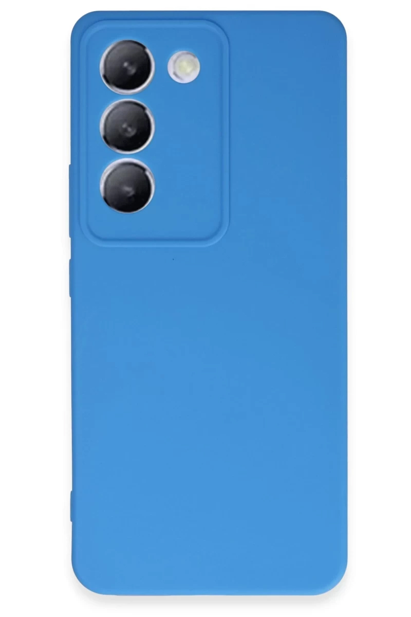 V30 Lite 4G Kılıf First Silikon - Mavi