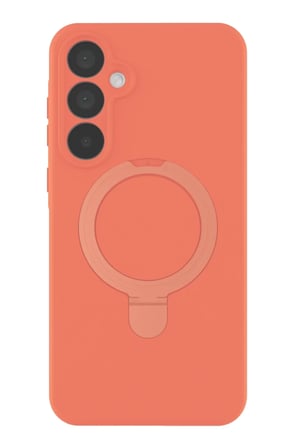 Samsung Galaxy A55 5G Uyumlu Regal Magsafe Standlı Kapak - Turuncu
