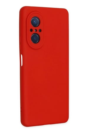 Nova 9 SE Kılıf Nano içi Kadife Silikon - Kırmızı