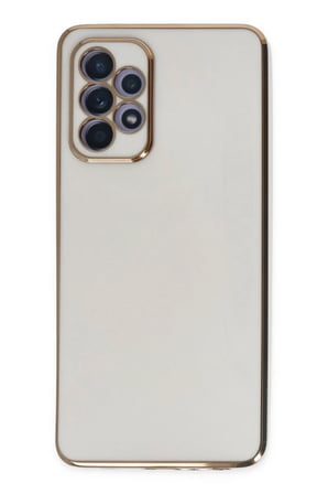 Samsung Galaxy A52 Uyumlu Kılıf Volet Silikon - Beyaz