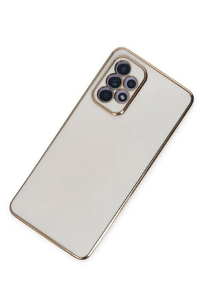 Samsung Galaxy A52 Uyumlu Kılıf Volet Silikon - Beyaz