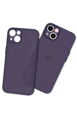 Apple iPhone 14 Plus Uyumlu Kılıf Puma Silikon - Koyu Mor