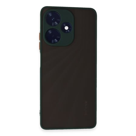 İnfinix Hot 30 4G Uyumlu Kılıf Montreal Silikon Kapak - Yeşil