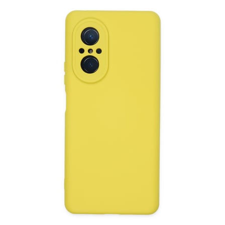 Huawei Nova 9 SE Uyumlu Kılıf Nano içi Kadife Silikon - Sarı