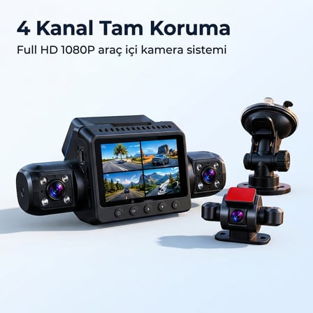 9720 Araç Kamerası ? 4 Kamerali