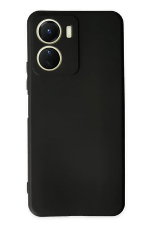 Vivo Y16 Uyumlu Kılıf First Silikon - Siyah