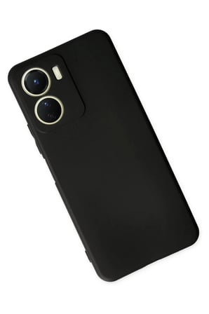 Vivo Y16 Uyumlu Kılıf First Silikon - Siyah