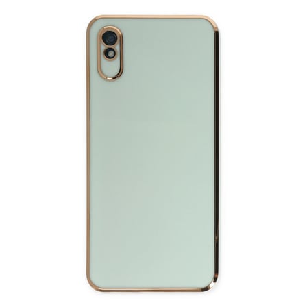 Xiaomi Redmi 9A Uyumlu Kılıf Volet Silikon - Açık Yeşil