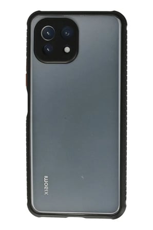 Xiaomi Mİ 11 Lite Uyumlu Kılıf Miami Şeffaf Silikon - Siyah