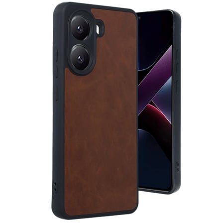 Xiaomi Poco X7 Pro Uyumlu Kılıf Aras Deri Kapak - Taba