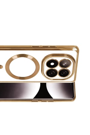Xiaomi Redmi Note 15 Pro 5G Uyumlu Kross Magneticsafe Kapak - Gold