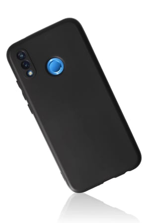 Huawei P20 Lite Uyumlu Kılıf First Silikon - Siyah