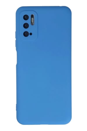 Xiaomi Redmi Note 10 5G Uyumlu Kılıf Nano içi Kadife Silikon - Mavi