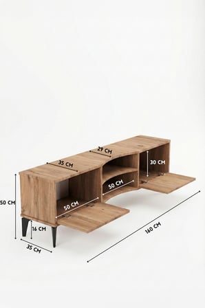 Vera TV Sehpası Suntalam Kahverengi 160x35 cm