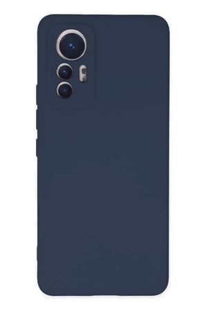 Xiaomi Mi 12 Lite Uyumlu Kılıf Nano içi Kadife Silikon - Lacivert
