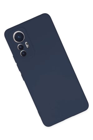 Xiaomi Mi 12 Lite Uyumlu Kılıf Nano içi Kadife Silikon - Lacivert