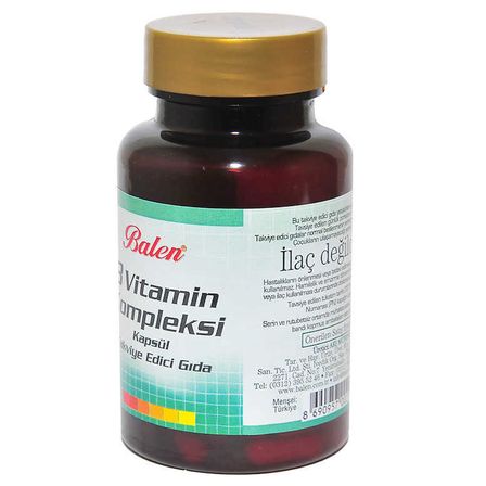 B Vitamin Kompleksi 60 Kapsül